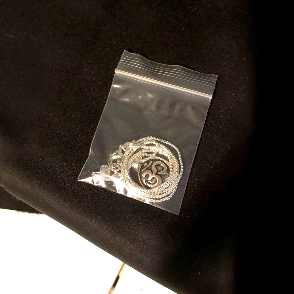 New silver necklace